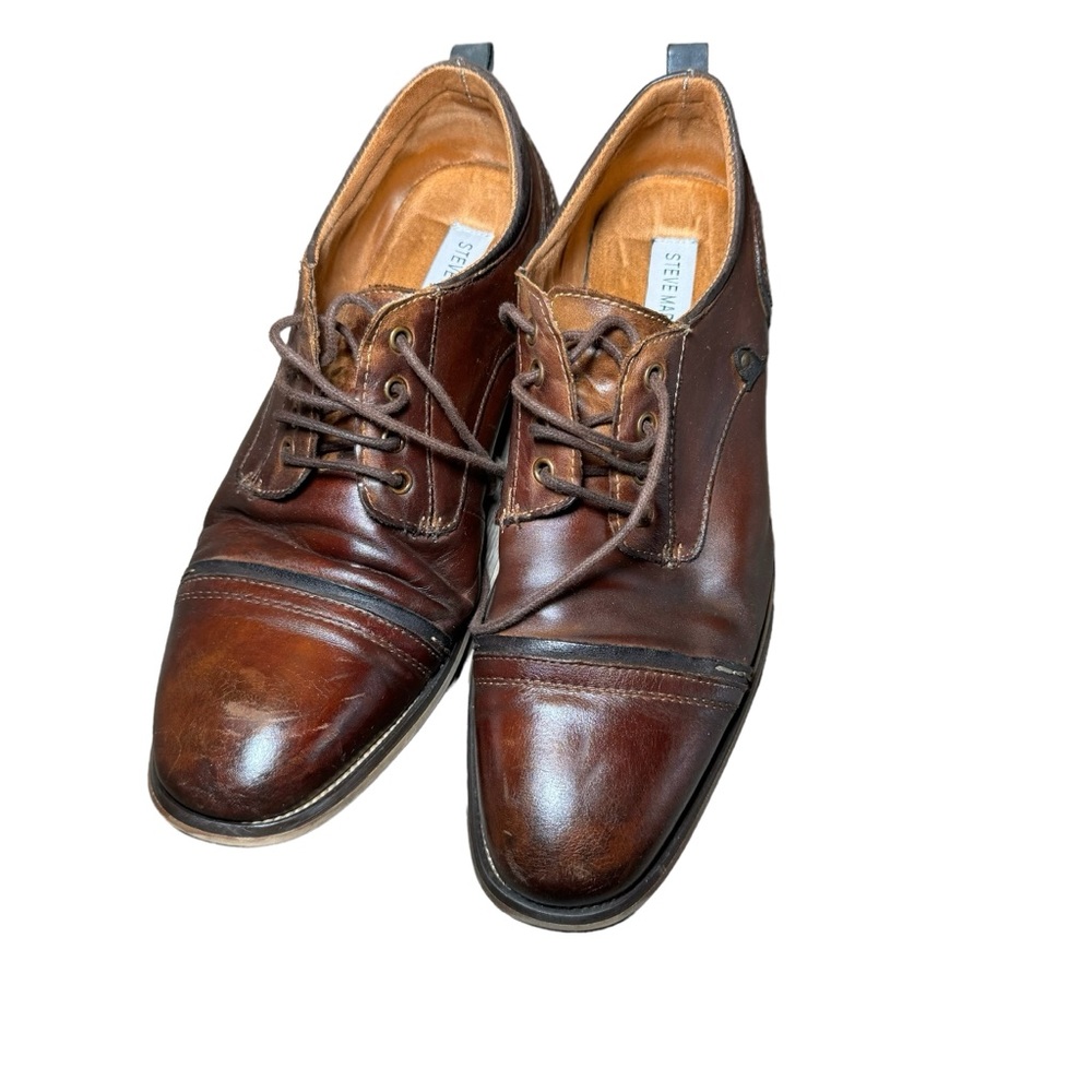 Steve Madden brown lace up shoes SZ 9.5
